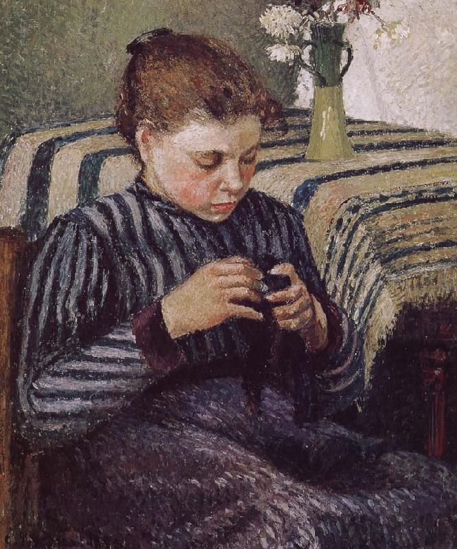 Camille Pissarro Woman Sewing china oil painting image